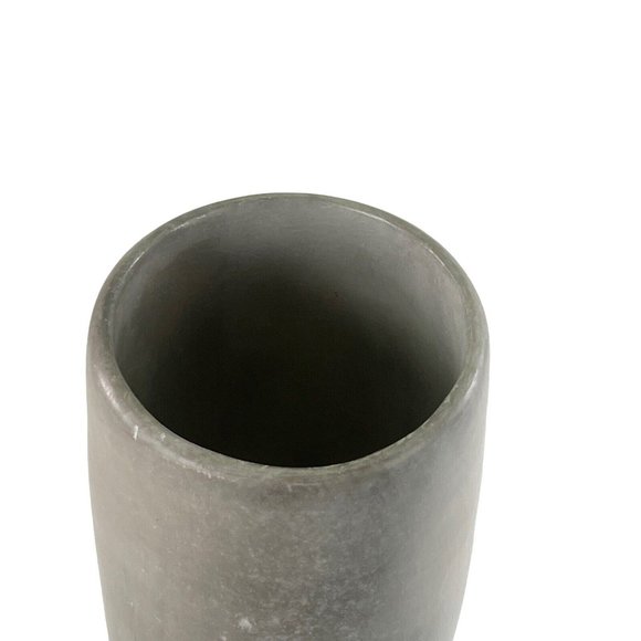 Pam Lujan-Hauer Smoky Gray White Pueblo Pottery Jar Vessel Vase Signed Taos 2000 - Picture 13 of 16